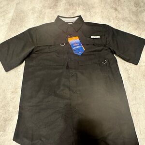 Men's Black Short Sleeve Casual Shirt
